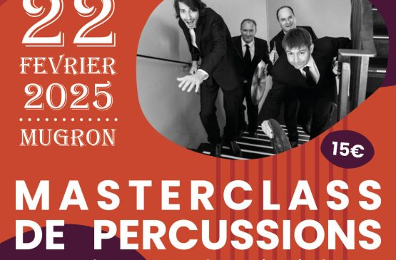 Masterclass de percussions avec le Quatuor Beat Le 22 fév 2025