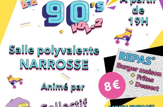 Soirée années 90 Du 16 au 17 nov 2024