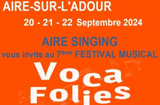 Festival Voca Folies Du 20 au 22 sept 2024