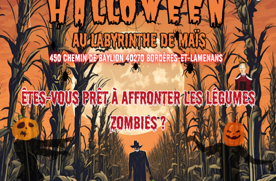 Halloween au labyrinthe de maïs du Pays Grenadois Le 31 oct 2024