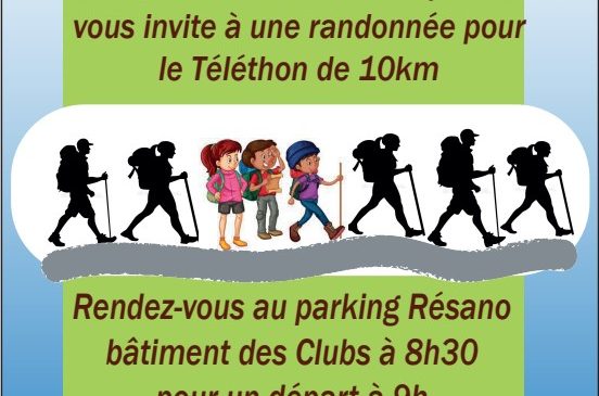 Randonnée pédestre solidaire - Téléthon Le 30 nov 2024