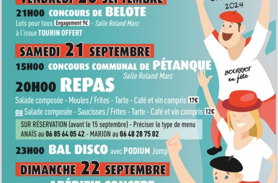 Fêtes Du 20 au 22 sept 2024