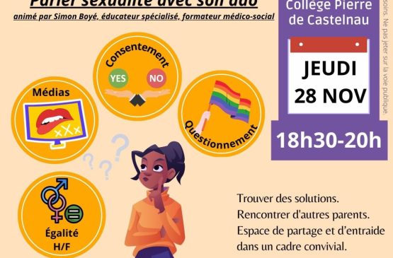 Café parents : Parler sexualité avec son ado Le 28 nov 2024