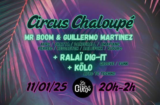 Circus Chaloupé : Mr Boom & Guillermo Martinez + Ralai... Du 11 au 12 janv 2025