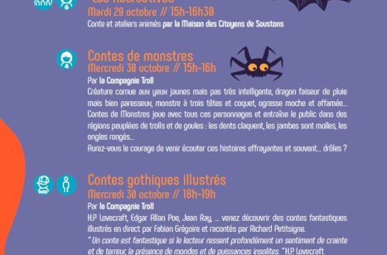 Contes de monstres Le 30 oct 2024