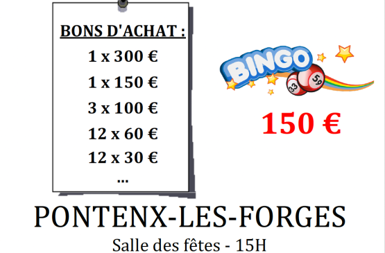 LOTO BINGO Le 17 nov 2024