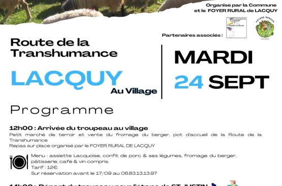 La Route de la Transhumance Le 24 sept 2024