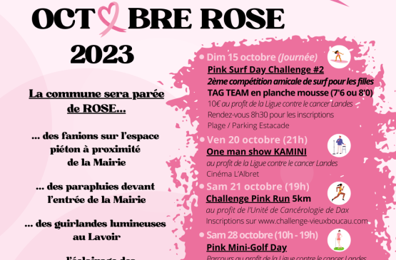 Octobre Rose / Pink Surf Day challenge #3 Le 13 oct 2024