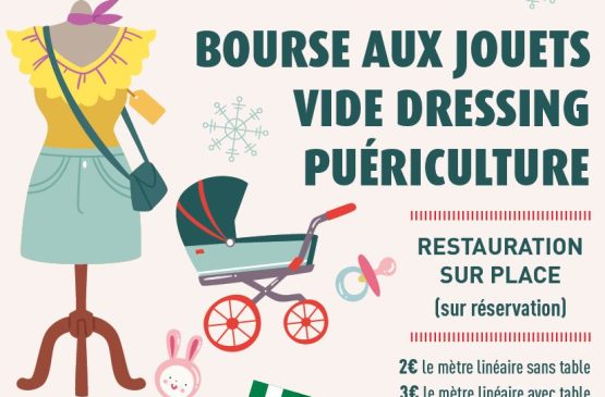 Bourse aux jouets & Vide-dressing puériculture Le 17 nov 2024