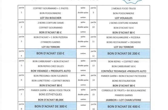 Loto du nouvel an Le 5 janv 2025