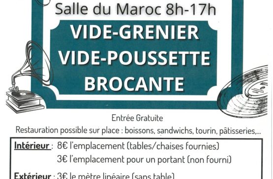 Vide-grenier Vide-Poussette Brocante 