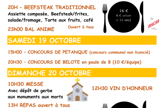 Fêtes de Saint-Agnet Du 18 au 20 oct 2024