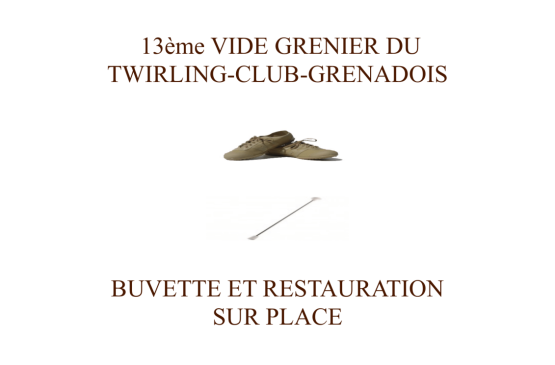 Vide grenier Twirling Club Grenadois Le 1 nov 2024