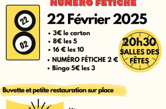 Loto bingo Le 22 fév 2025