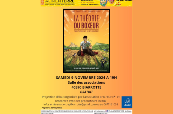 La théorie du boxeur | Festival Alimenterre Le 9 nov 2024